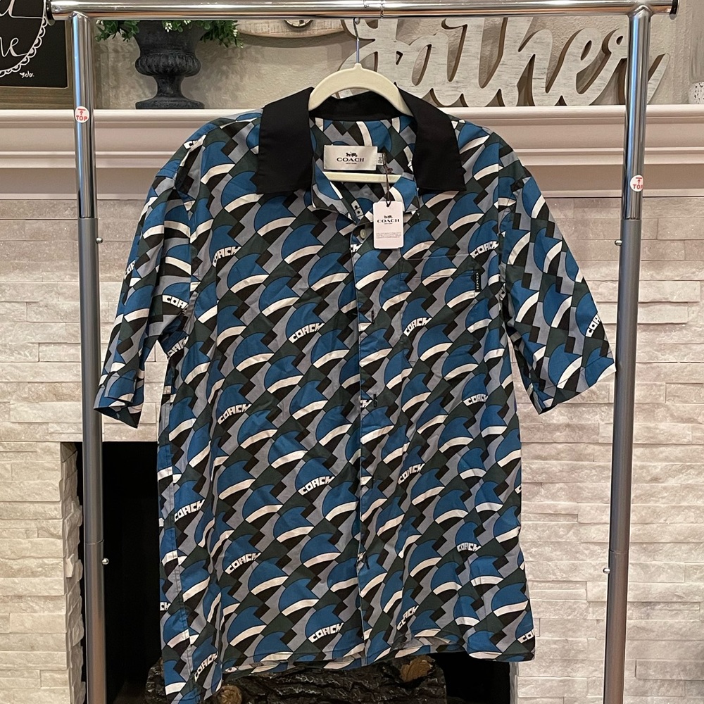 Men’s Large COACH button down shirt.